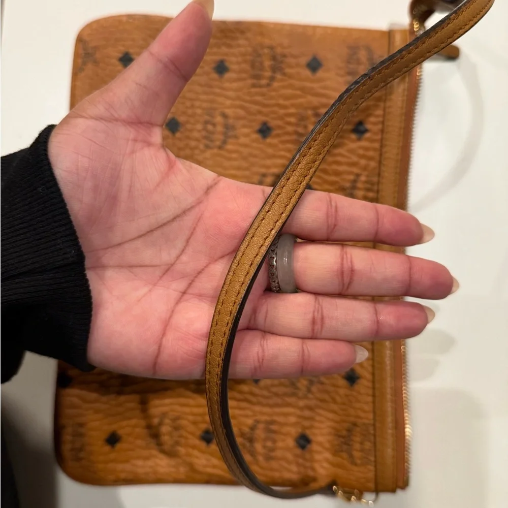 MCM Cognac Pouch - Picture 2 of 3